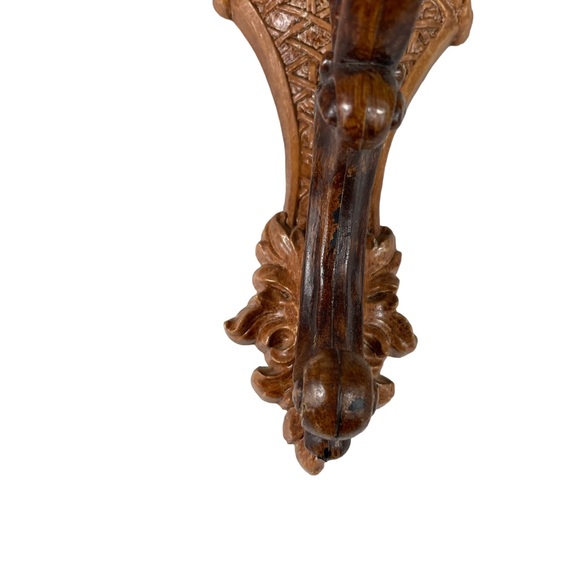 Vintage MCM Wall Hanging Candle Holder Cottagecore 1960s Fruit Floral Syroco Set - Picture 6 of 16